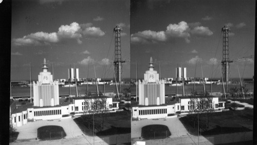 Illinois Reception Bldg., E. Sky Ride Tower and Federal Bldg., Chicago Exposition