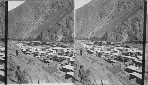 Overlooking Matucana on Oroya Line. Peru