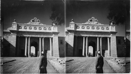 Entrance to the Palace of the Khedive Ras-el-Tine, Alexandria, Egypt