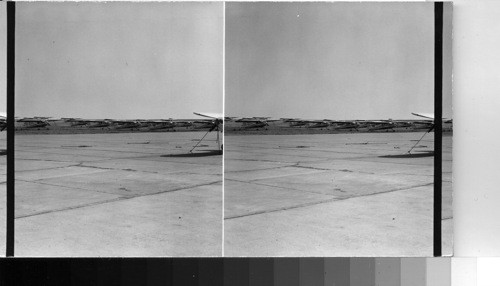 Planes on the field for delivery, Wichita, Kansas