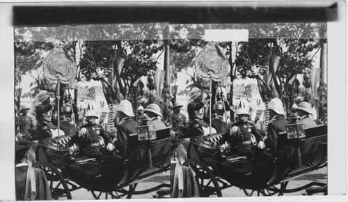 H.R.H leaving University of Calcutta after receiving degree L.L.D. India