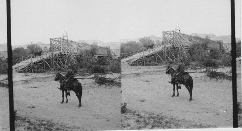 Bridge over Jordan beyond Jericho. Palestine