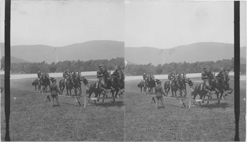 Cavalry Drill at West Point, N.Y