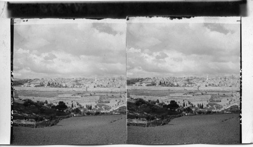 Jerusalem from Mount Olivet - Jerusalem, Palestine