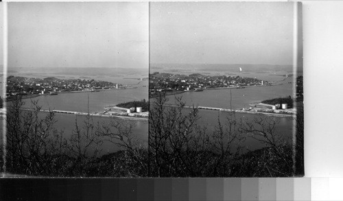 TVA [Tennessee Valley Authority] - Guntersville from a hill top, Alabama