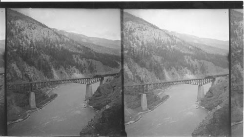 Great Cantilever Bridge. C.P.R.R. over Fraser Canyon. B.C. Can