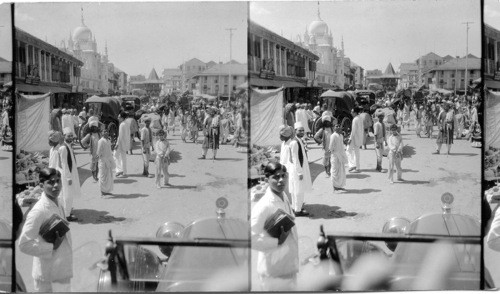 Street Scene. Bombay, India Market Place