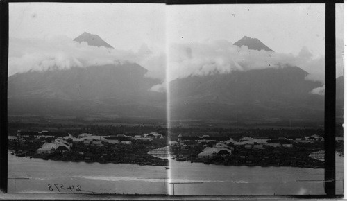 Mayon Volcano and Town of Legaspi [Legazpi], Philippines