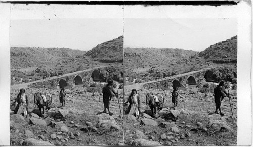 Roman Bridge over Hasbany River on the Jerusalem-to-Damascus highway. Syria. Over which Paul must have passed on his way to Damascus