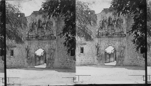 The door leading to what was the main chapel. A beautiful piece of work of art. Mission San Jose (2nd Mission) built 1701 near San Antonio, Texas