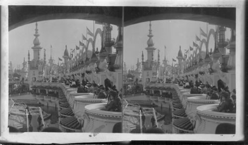 Reserve boxes, open-air circus, Luna Park, Coney Island, N.Y. City