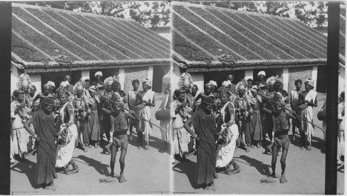 Hindu Festival Dancers. Tanjore. India