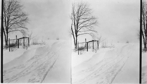 A drifted country road. Near Meadville, Penna