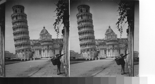 The leaning tower and eleventh-century cathedral. Pisa, Italy