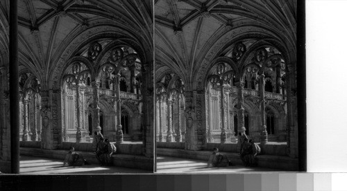 Cloisters, Monastery of Sao Jeronimo, Belem Cathedral. Lisbon, Portugal