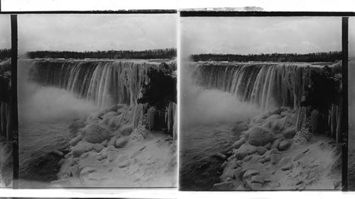 The Canadian Falls in Winter. Ontario. Province