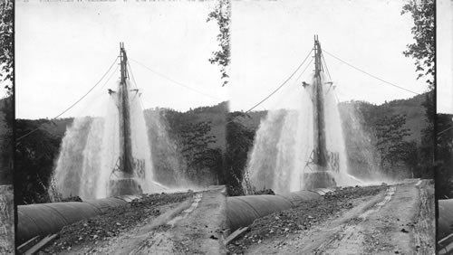 Jamaica. An artisan well and aqueduct