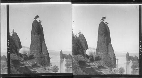 Imposing Pillars of Hercules looking S.W. down the Great Columbia River