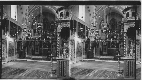 Chapel of the Orthodox Syrians. Church of the Holy Sepulcher. Jerusalem. Palestine