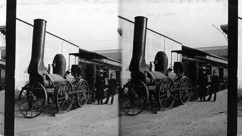 First Train Ever Run in New York Aug. 9, 1831, Columbian Exposition