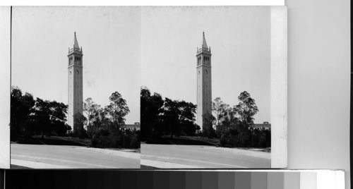 No. 6. Campanile, W. of C. Campus, Berkeley, Panchromatic Film