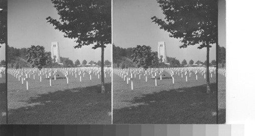 Belleau Wood Memorial Chapel and Cemetery. (direction west s. west) France. June '31 service #4