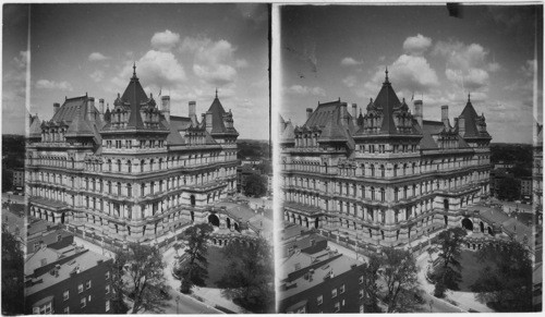 N. to N.Y. State Capitol at Albany. N.Y., from 10th floor of N.Y. Telephone Co. Bldg