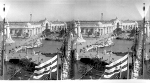 World's Fair. From Tower of the Electricity Building, N.E. over Basin and Plaza to Manufacturers Building