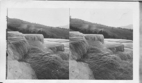 The Beaded Filigree Edges of Mound Terrace Basin from South Side, Mammoth Hot Springs