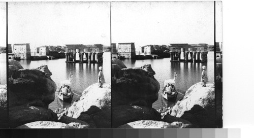 Northwest to kiosk and temple of Isis - Philae - Egypt, (April 1931)