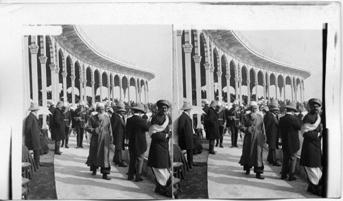 India. Gathering at Durbar Ampitheater, Delhi