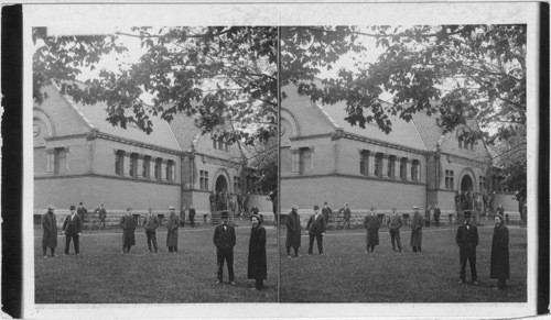 The Underwood Group in Front of Van Winkle Library, Lafayette College, Easton, Penna