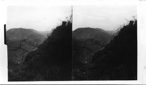 Culebra Cut at its deepest point near Culebra. Panama