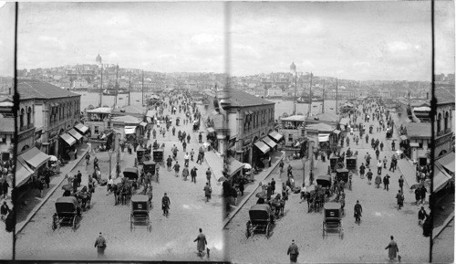 The New Bridge of Galata Constantinople Turkey