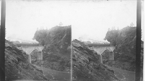 Fraser River and C.P.R.R. Bridge, Cisco. B.C. Can