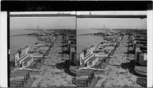 South from the Hall of Science Tower, A Century of Progress, Chicago, 1933