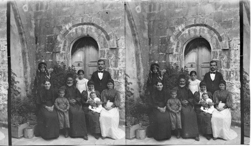 Family of Christian Minister - es-Salt, Palestine