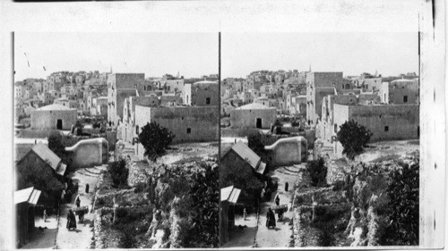 Bethlehem from the English mission, Palestine