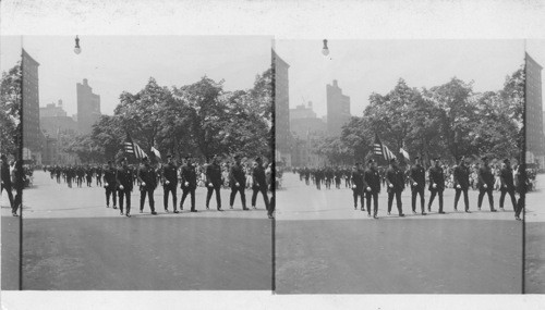 Memorial Day Parade on Riverside Drive, New York City