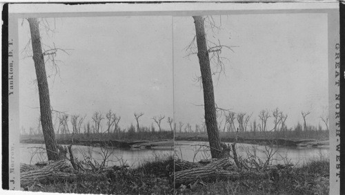 The ford, where Custer attempted to cross to attack the Indian Village, Montana