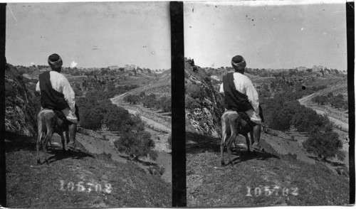 Overlooking the Valley of Himmon, (Field of Blood) outside Jerusalem