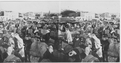 A crowded Algerian Market