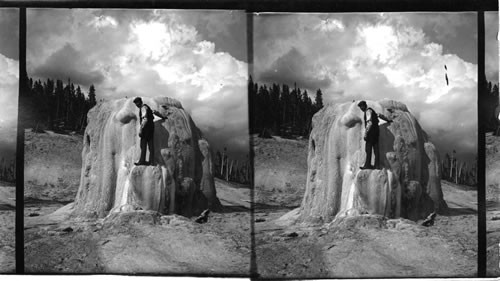 Lone Star Geyser. Yellowstone Park. Wyo