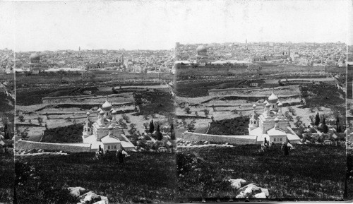 Jerusalem, the City of the Great King, from Mount of Olives, Palestine