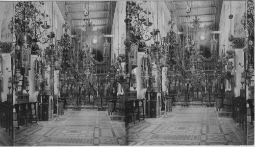 Interior of the Beautiful Church of St. Catherine, Mt. Sinai. Egypt. Sinai Peninsula