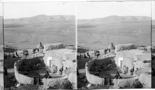 Gideon’s battlefield and Hill of Moreh, N. from Jezreel, Palestine