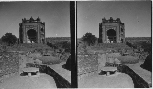 Fatepur-Sikri, India, Gate of Victory. Gate to Abandoned Palace near Agra