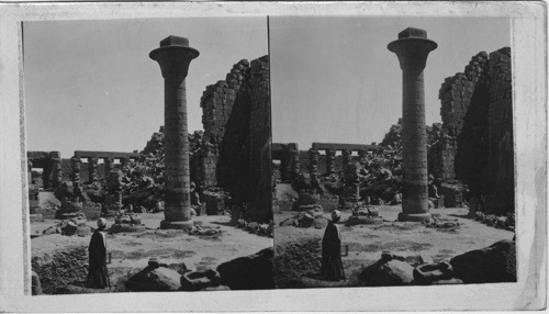 Ruins of the Great Court a Karnak, Looking S.E. Egypt