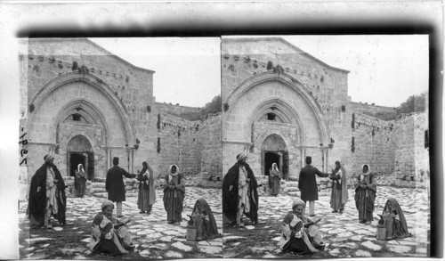 Tomb of the Virgin Mary near Jerusalem. Palestine