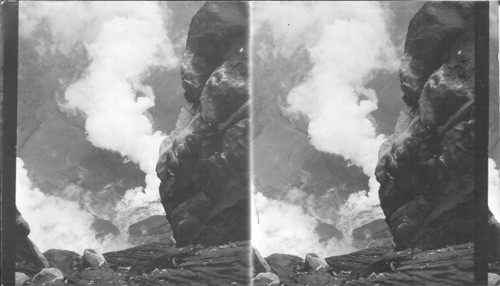 Crater of the Soufriere Volcano, Taken Only a Few Hours Previous to an Eruption, Island of St. Vincent. B.W.I